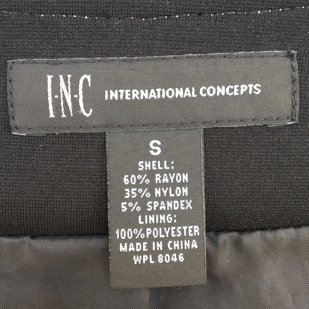 INC Ponte-Knit Color Block Jacket S - Picture 7 of 8